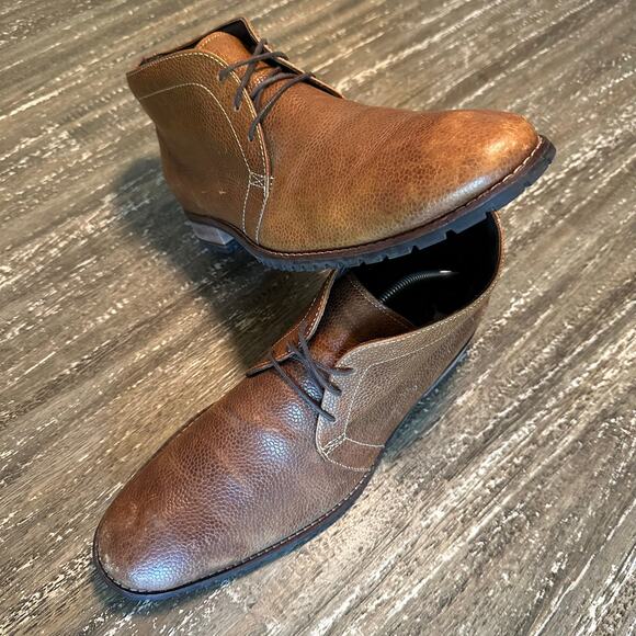 Cole Haan Nike Air Lace-Up Ankle Boots Waterproof Leather Brown Men’s Size 11.5 main image 11